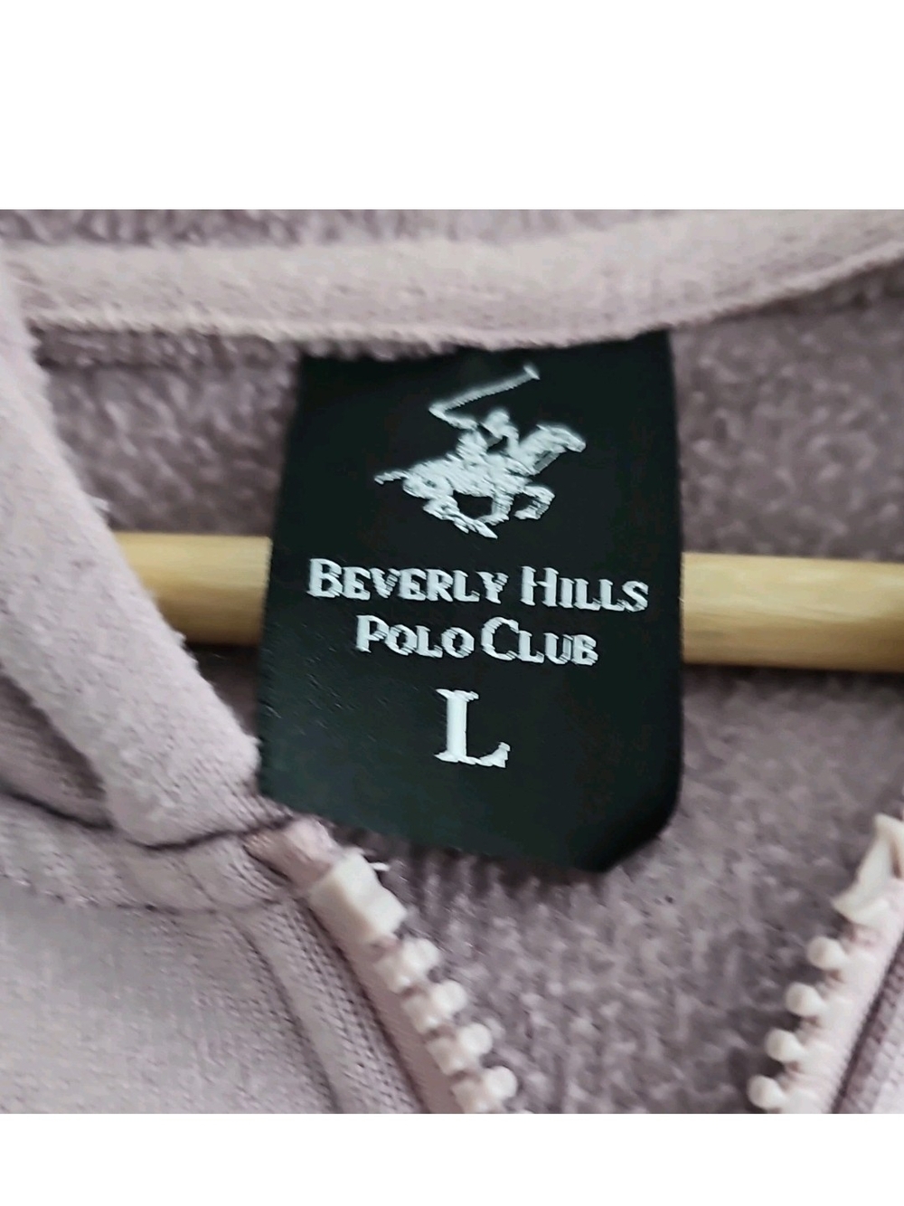 Beverly Hills Polo Club Girls Dusty Rose Zip Hoodie - Picture 3 of 5